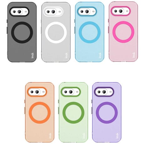 Протиударний чохол IMAK Candy Series Shockproof MagSafe для Google Pixel 9a - помаранчевий