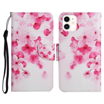 Чехол-книжка Painted Pattern для iPhone 11 - Red Flower