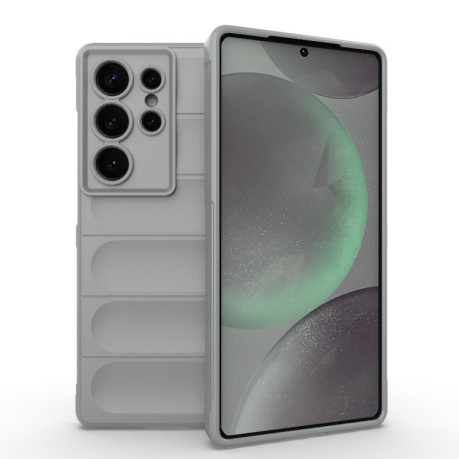 Силиконовый чехол Magic Flannel для Samsung Galaxy S25 Ultra 5G - серый