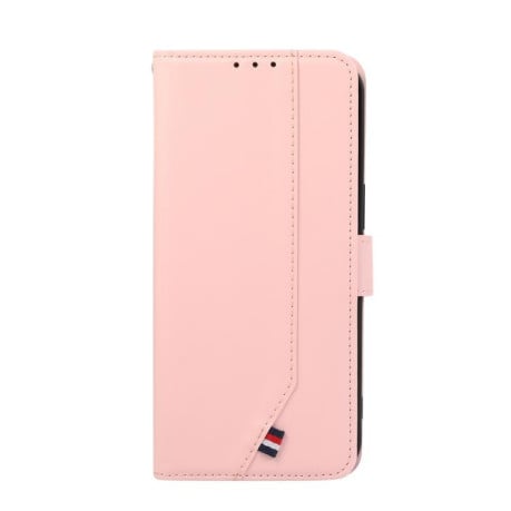 Чехол-книжка ABEEL с фактурой Delicate защитой от сканирования RFID на Samsung Galaxy S25 FE 5G - розовый