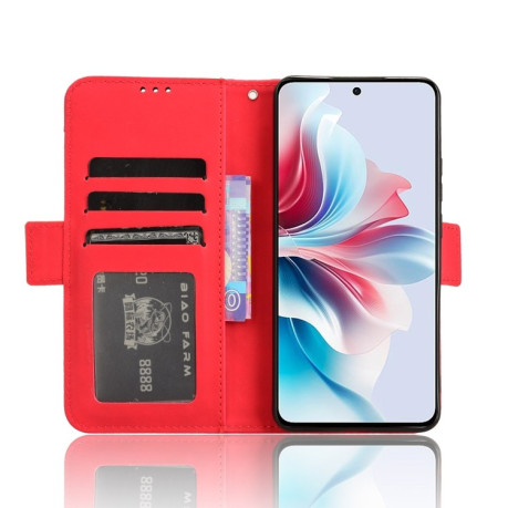 Чехол-книжка Skin Feel Calf на OPPO Reno11 F 5G / F25 Pro 5G - красный