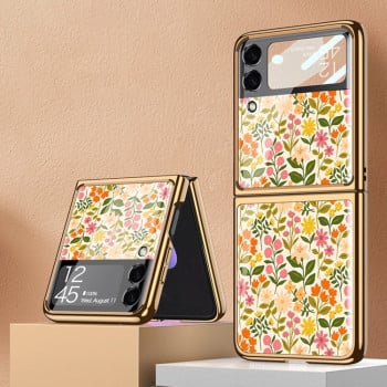 Протиударний чохол GKK Floral Pattern для Samsung Galaxy Z Flip3 5G - Floral 02