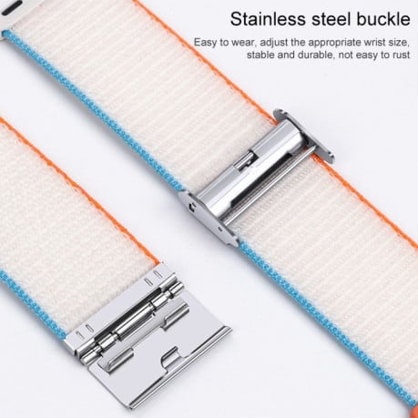 Ремешок Metal Buckle Nylon Strap для Apple Watch Series 8/7 41mm /40mm /38mm - синий