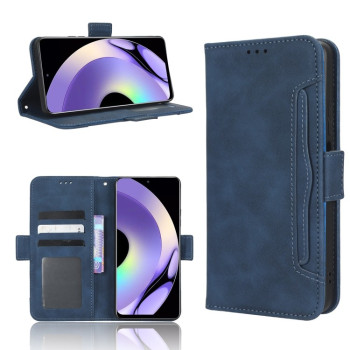 Чехол-книжка Skin Feel Calf на Realme 10 Pro - синий