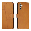 Чехол-книжка Stitching Calf Texture для Samsung Galaxy A35 - желтый