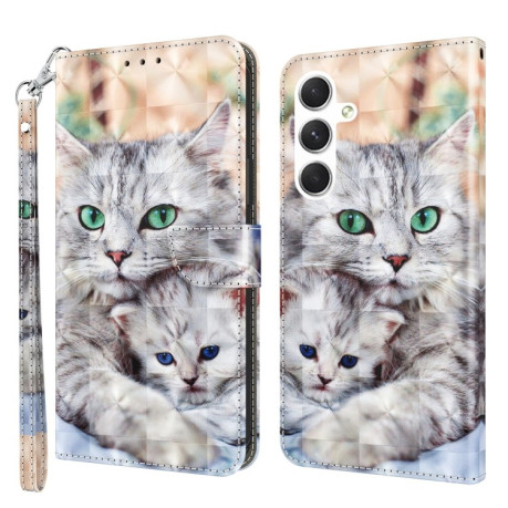 Чохол-книжка 3D Painting для Samsung Galaxy A16 5G - різнокольоровий