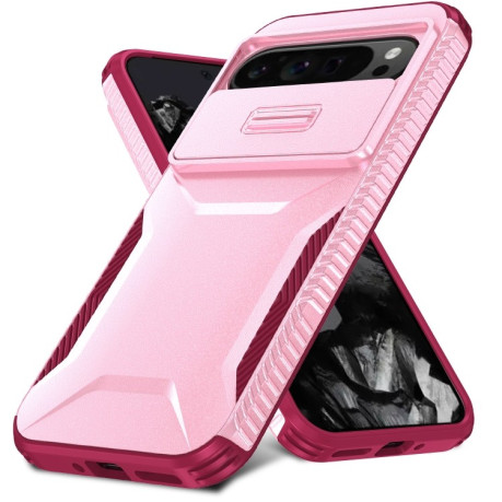 Протиударний чохол Sliding Camshield для Google Pixel 9 Pro XL - Pink + Rose Red