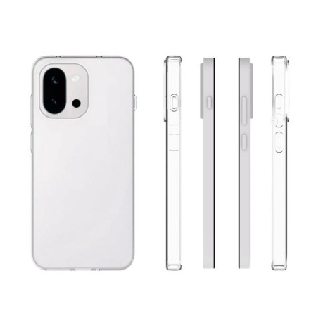 Противоударный чехол Waterproof Texture для OnePlus 13T - прозрачный