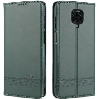 Чохол-книжка AZNS Magnetic Calf на Xiaomi Redmi Note 9 Pro / Note 9s - зелений