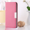 Чохол-книжка Litchi Texture Solid Color Samsung Galaxy M32/A22 4G - рожевий