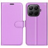 Чехол книжка Litchi Texture Horizontal Flip Leather для Xiaomi 17T — фиолетовый