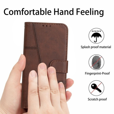 Чохол-книжка Stitching Calf Texture для Infinix Hot 50 Pro+ 4G - коричневий