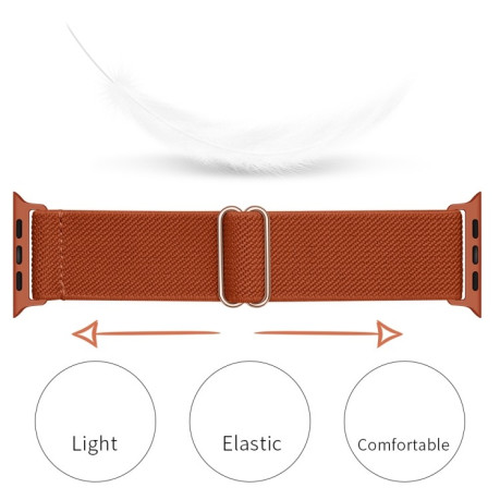 Ремешок Polyester Nylon для Apple Watch 10 46mm/Ultra 49mm / Series 8/7 45mm / 44mm / 42mm/45mm/44mm/42mm - оранжевый