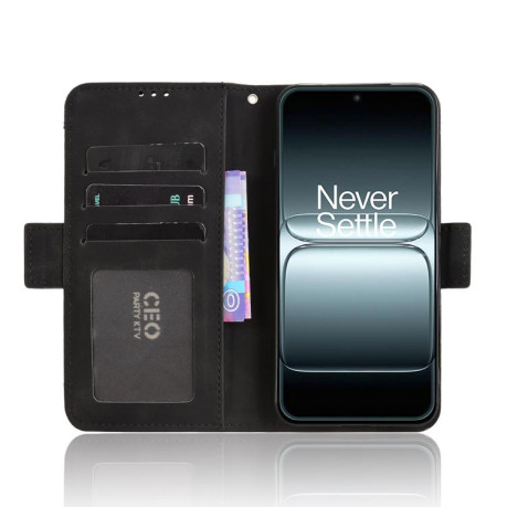 Чехол-книжка Skin Feel Calf на OnePlus 13T - черный