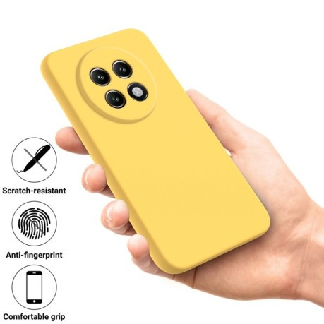 Силіконовий чохол Solid Color Liquid Silicone на Realme 13+ 5G/13 Pro 5G/13 Pro+ - жовтий