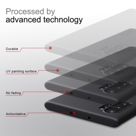 Чохол NILLKIN Frosted Shield Concave-convex Samsung Note10 Plus - чорний