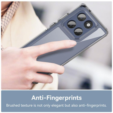 Противоударный чохол Colorful Acrylic Series для Motorola Edge 60 Fusion - прозрачный