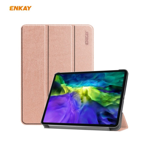 Чехол-книжка ENKAY ENK-8001 для iPad Pro 11 2020/2021/2018/Air 2020 - розовый