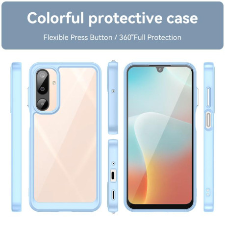 Противоударный чохол Colorful Acrylic Series для Samsung Galaxy M16 5G - синий