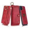 Кожаный чехол-клатч Pola на iPhone 11 Pro Max - красный