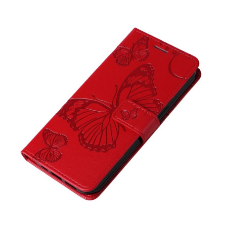 Чехол-книжка Embossed Butterfly для Samsung Galaxy A26 5G - красный