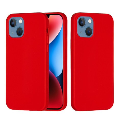 Силиконовый чехол Solid Color Liquid Silicone для iPhone 15 - красный