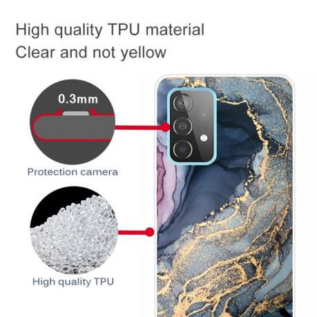 Противоударный чехол Marble Pattern для Samsung Galaxy A32 5G- Abstract Gold