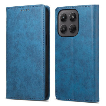 Чохол-книжка Business Solid Color із захистом від сканування RFID на Motorola Edge 70 Pro 5G — синій