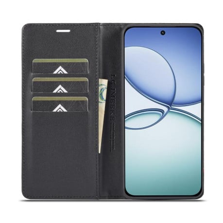 Чехол-книжка LC.IMEEKE Carbon Fiber на Xiaomi 15T 5G - Black
