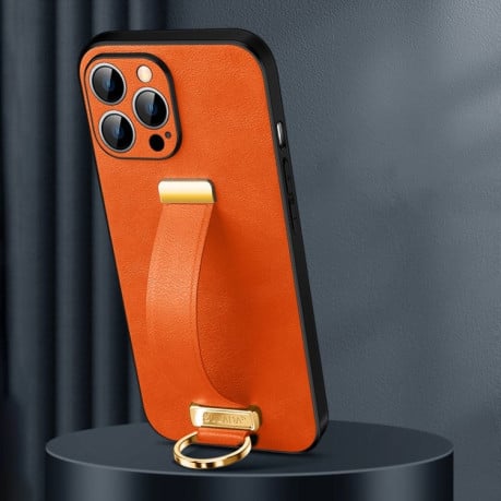 Противоударный чехол SULADA Tide Cool Series для iPhone 15 Pro - оранжевый