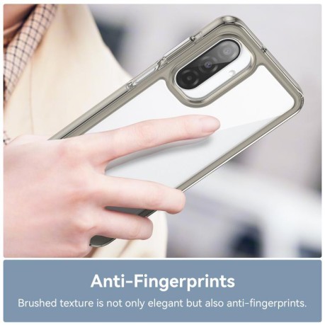 Противоударный чехол Colorful Acrylic Series для Samsung Galaxy A17 5G - серый