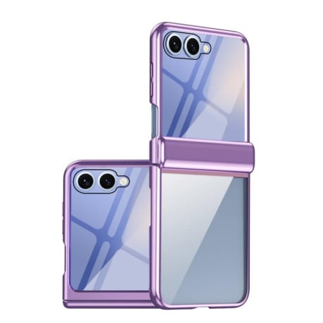 Чехол с матовой “ледяной” спинкой Cold Ice на Samsung Galaxy Flip 7 5G - фиолетовый
