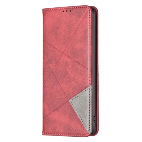 Чехол-книжка Rhombus Texture для Samsung Galaxy A56 5G - красный