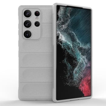 Силіконовий чохол Magic Flannel для Samsung Galaxy S23 Ultra 5G - сірий