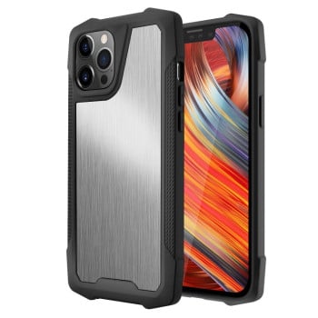 Противоударный чехол Heavy Duty Armor для iPhone 13 Pro Max - серебристый
