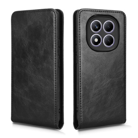 Фліп-чохол Magnetic Vertical Flip Leather для Xiaomi Redmi Note 14 Pro 4G - чорний