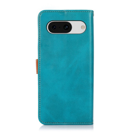Чехол-книжка KHAZNEH Dual-color Cowhide для Google Pixel 8a - синий