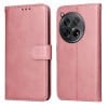 Чехол-книжка Classic Calf Texture для OnePlus 12R - розовое золото