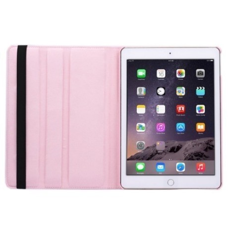 Чехол 360 Degree Litchi Texture Flip розовый для iPad Air 2