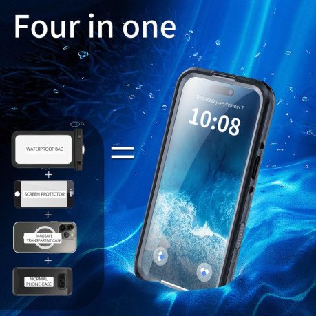Противоударный чехол RedPepper IP68 Waterproof MagSafe для iPhone Air - серый