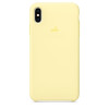 Силиконовый чехол Silicone Case Mellow Yellow на iPhone Xs Max