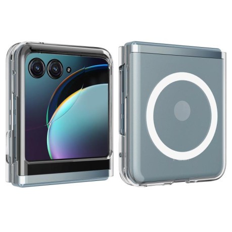 Протиударний чохол Scratchproof PC Transparent MagSafe на Motorola Razr 70 / 60 / 50 — прозорий