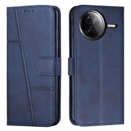 Чохол-книжка Stitching Calf Texture для Xiaomi Poco F7 Pro / F7 Ultra - синій