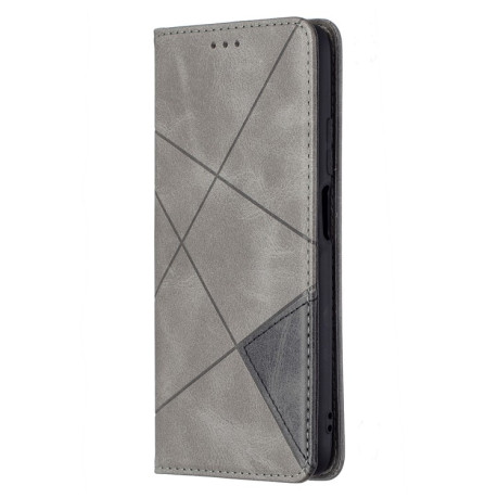 Чехол-книжка Rhombus Texture на Xiaomi Redmi 9T/Poco M3 - серый