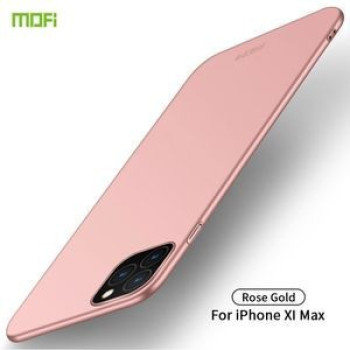 Ультратонкий чехол MOFI Frosted PC на iPhone 11 Pro Max- розовое золото