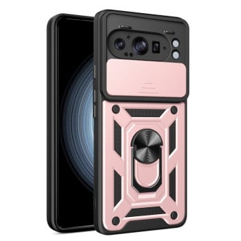 Протиударний чохол Sliding Camshield для Google Pixel 9 Pro XL - рожеве золото
