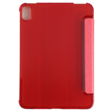 Чохол-книжка Silk Texture Three-fold на iPad mini 6 - червоний