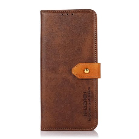 Чехол-книжка KHAZNEH Cowhide Texture на Xiaomi Redmi 15C 5G / 4G EU 173mm - коричневый