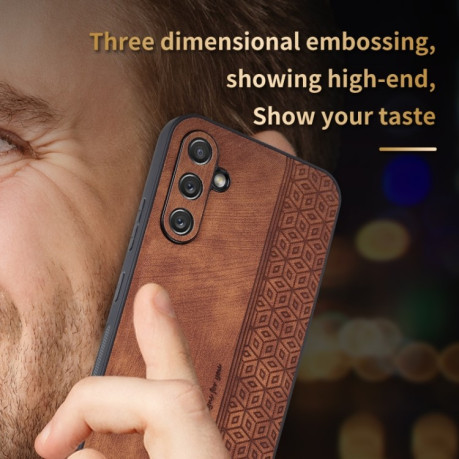 Протиударний чохол AZNS 3D Skin Feel для Samsung Galaxy A34 5G - коричневий