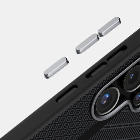 Ультратонкий чохол ABEEL 6D Micro Relief MagSafe Magnetic  для Samsung Galaxy S25 Ultra 5G - чорний